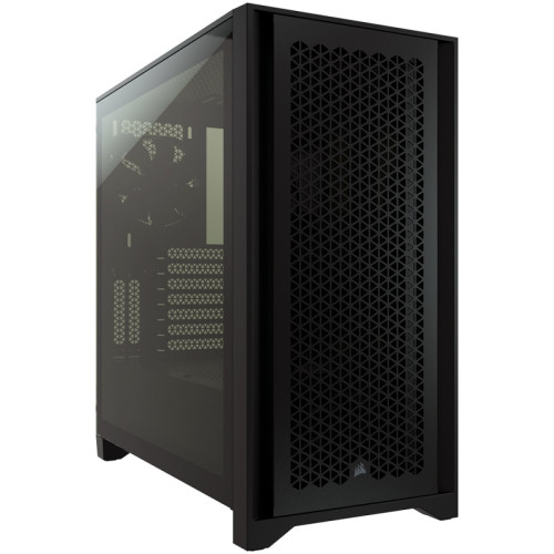 Кутия за компютър Corsair 4000D Airflow Tempered Glass Mid-Tower, Black