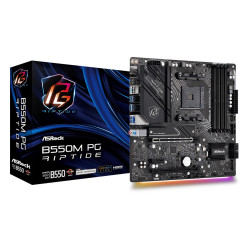 Дънна платка ASRock B550, Micro ATX, AM4, 4x DDR4, AMD B550
