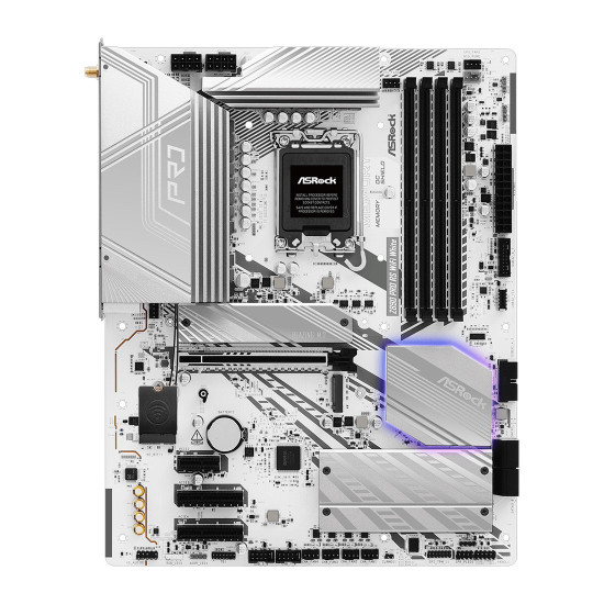 Дънна платка ASRock Z890 Pro RS WiFi White, ATX, LGA1851, DDR5
