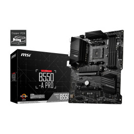 Дънна платка MSI B550-A PRO, ATX, Socket AM4, AMD B550, Dual Channel DDR4, 1x PCIe 4.0/3.0 x16 