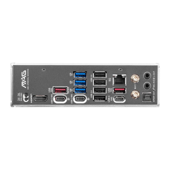 Дънна платка MSI MAG X870E TOMAHAWK MAX WIFI, ATX, AM5, DDR5, 3 x PCIe 3.0 x16, 4 x M.2, 4 x USB 2.0, 5G LAN, Wi-Fi 7, Bluetooth
