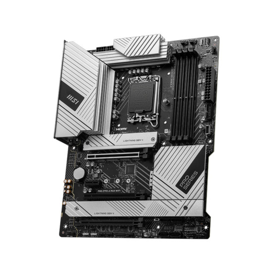 Дънна платка MSI PRO Z790-A MAX WIFI, ATX, Socket 1700, Dual Channel 4x DDR5, 3x PCIe x16