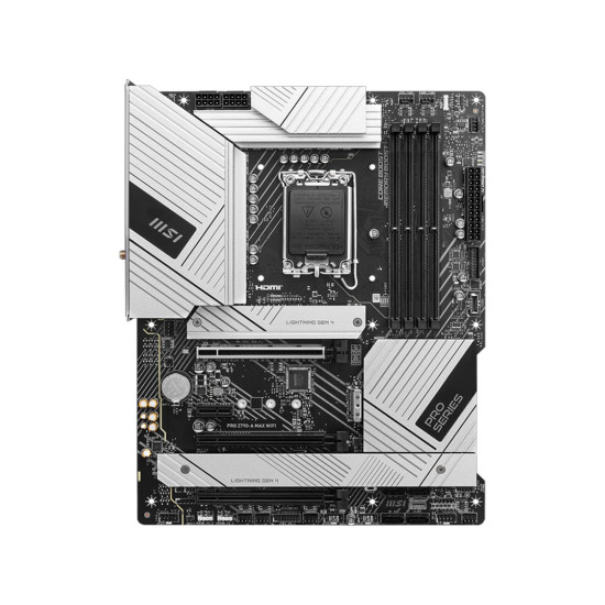 Дънна платка MSI PRO Z790-A MAX WIFI, ATX, Socket 1700, Dual Channel 4x DDR5, 3x PCIe x16