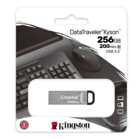Флаш памет Kingston DataTraveler Kyson, 256GB, USB 3.2 Gen 1, Metal
