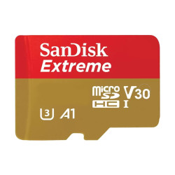 Карта памет SanDisk Extreme 64GB, microSDXC, UHS-I, V30, A2, 170MB/s + Adapter