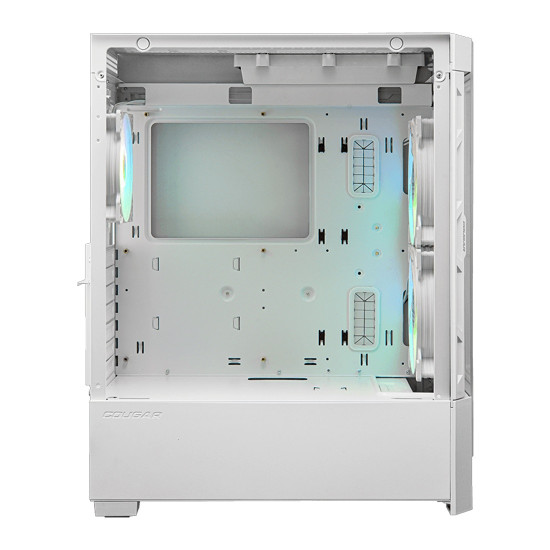 Кутия за компютър COUGAR AIRFACE RGB PC Case, Mid Tower, White