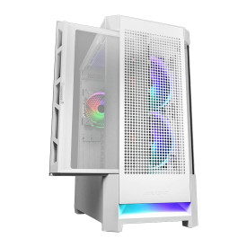 Кутия за компютър COUGAR AIRFACE RGB PC Case, Mid Tower, White