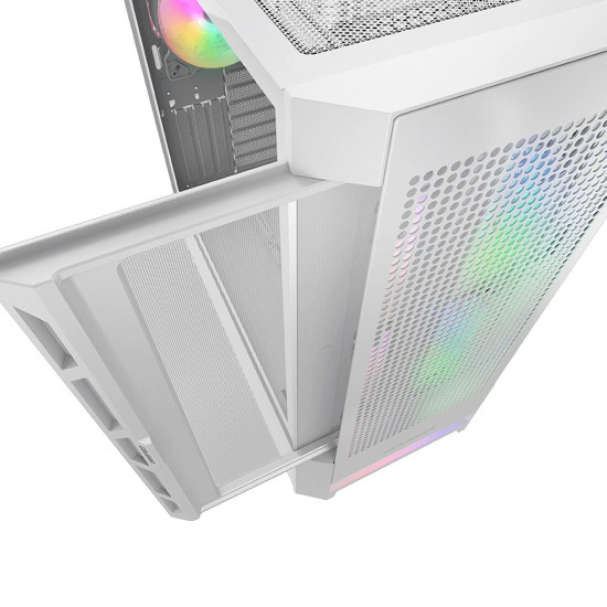 Кутия за компютър COUGAR AIRFACE RGB PC Case, Mid Tower, White