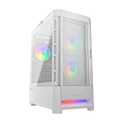 Кутия за компютър COUGAR AIRFACE RGB PC Case, Mid Tower, White