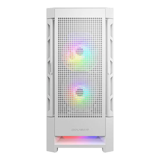 Кутия за компютър COUGAR AIRFACE RGB PC Case, Mid Tower, White