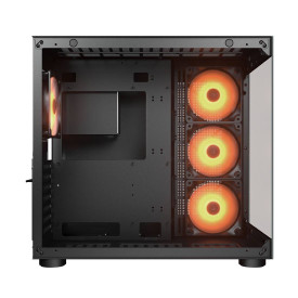 Кутия за компютър COUGAR FV150 RGB, Mid Tower, Black
