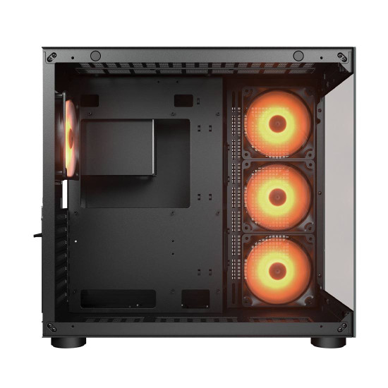 Кутия за компютър COUGAR FV150 RGB, Mid Tower, Black