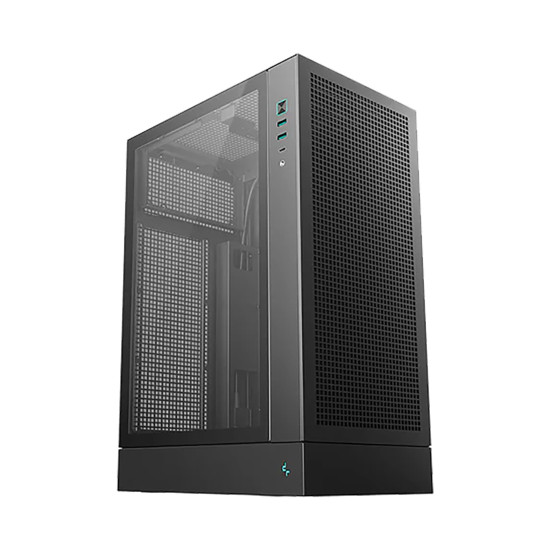 Кутия за компютър DeepCool CH170 PLUS, Mini Tower, 2 x USB 3.0, 1 x USB Type-C Gen 2, 1 x Audio/Mic, Black