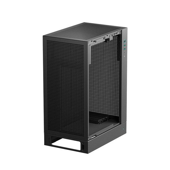 Кутия за компютър DeepCool CH170 PLUS, Mini Tower, 2 x USB 3.0, 1 x USB Type-C Gen 2, 1 x Audio/Mic, Black