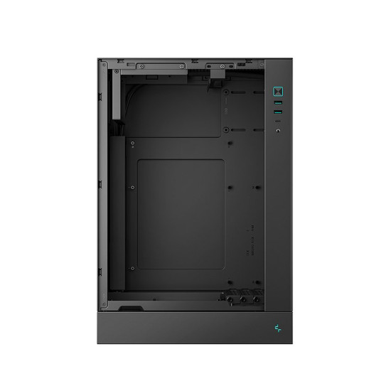 Кутия за компютър DeepCool CH170 PLUS, Mini Tower, 2 x USB 3.0, 1 x USB Type-C Gen 2, 1 x Audio/Mic, Black