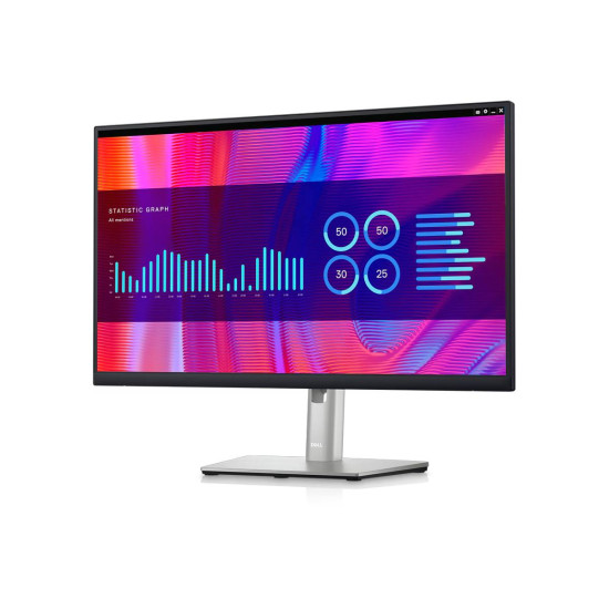 Монитор Dell P2423DE, QHD 2560 x 1440, 23.8 инча, 60Hz, 5ms, 1xHDMI, 2xDP, USB-C, USB, RJ45