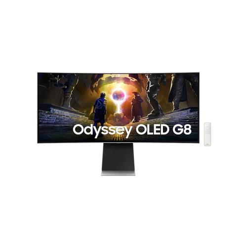 Монитор Samsung Odyssey OLED G8 G85SD, 34 инча, Ultra-WQHD, OLED, 175Hz, 0.03ms, HDR, AMD FreeSync Premium Pro, G-Sync Compatible