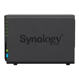 NAS устройство Synology DS224+, 2-Bay, Intel Celeron J4125 2.7GHz, 2GB DDR4 (Up to 6GB), 2 x 1GbE LAN, 2 x USB 3.2