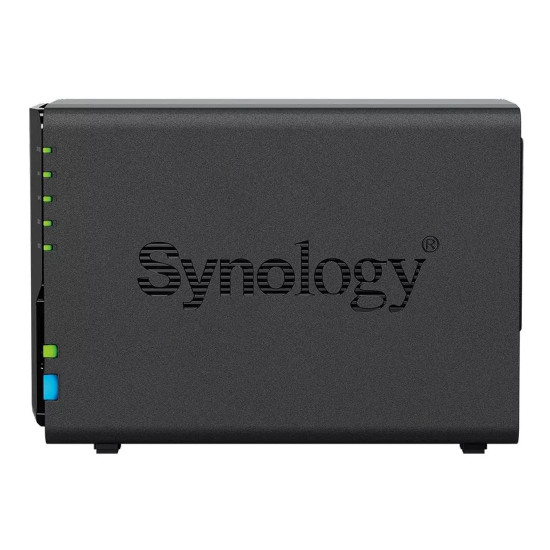 NAS устройство Synology DS224+, 2-Bay, Intel Celeron J4125 2.7GHz, 2GB DDR4 (Up to 6GB), 2 x 1GbE LAN, 2 x USB 3.2