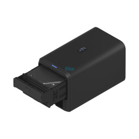 NAS устройство Ubiquiti UniFi UNAS-2-B-EU, 2 гнезда за 3.5 инча HDD, 2.5 GbE, USB-C, включен PoE++ адаптер, Black