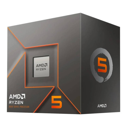 Процесор AMD Ryzen 5 8400F, 6C/12T, 4.2GHz/4.7GHz, 22MB, 65W, AM5, Box с Охладител
