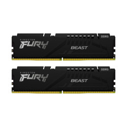 RAM памет Kingston Fury Beast KF564C32BBK2-32, DDR5, 32GB, 2x16GB, 6400MHz, CL32, 288-pin DIMM, XMP 3.0, 1.4V