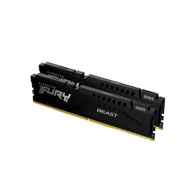 RAM памет Kingston Fury Beast KF564C32BBK2-32, DDR5, 32GB, 2x16GB, 6400MHz, CL32, 288-pin DIMM, XMP 3.0, 1.4V