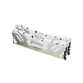 RAM памет Kingston FURY Renegade KF560C32RWK2-64, 64GB, 2x32GB, DDR5, 6000MHz, CL32, 288-Pin DIMM, 1.4V, White, XMP 3.0, Kit of 2
