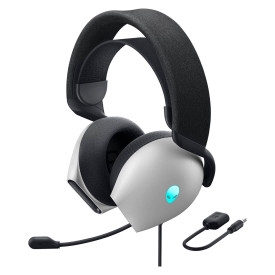 Слушалки Alienware Wired Gaming Headset, AW520H, Lunar Light