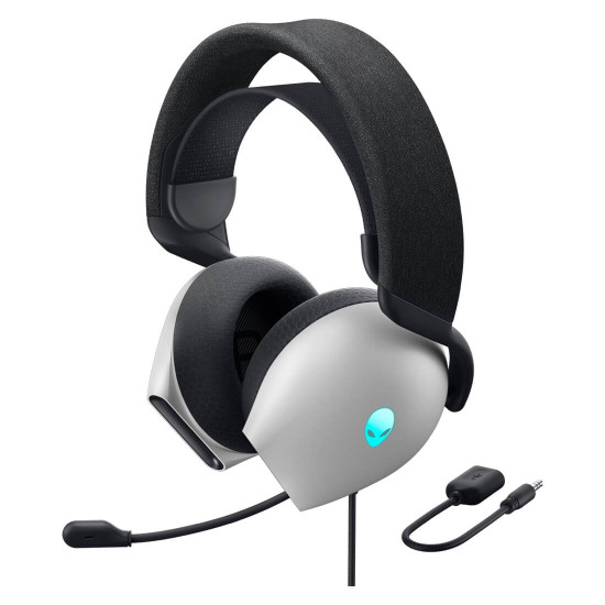 Слушалки Alienware Wired Gaming Headset, AW520H, Lunar Light