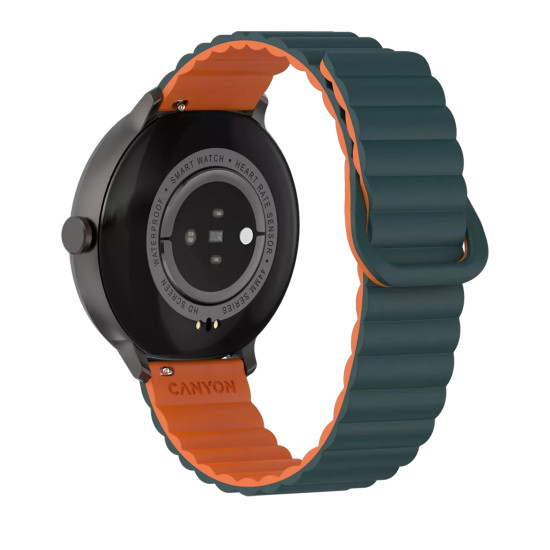 Смарт часовник Canyon Jacky SW-69, 47 mm, Green Orange