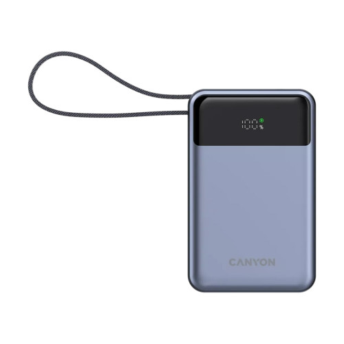 Външна батерия CANYON OnPower 600 - 20000 mAh, Dark Grey