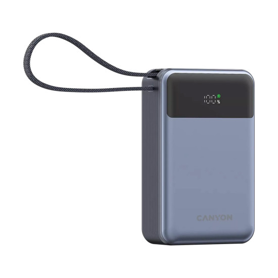 Външна батерия CANYON OnPower 600 - 20000 mAh, Dark Grey