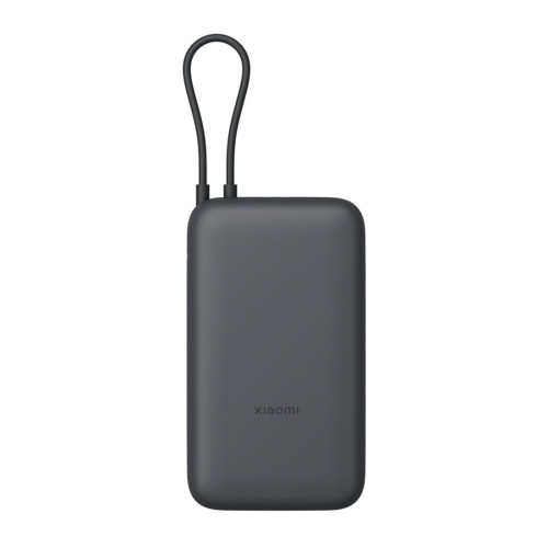 Външна батерия Xiaomi, 20000 mAh, вграден кабел, GL, Dark Gray