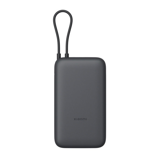 Външна батерия Xiaomi, 20000 mAh, вграден кабел, GL, Dark Gray