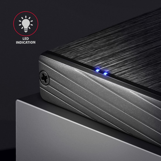 Външна кутия за диск AXAGON EE25-XA6, USB 3.2, 2.5 инча SSD/HDD
