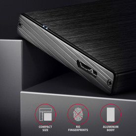 Външна кутия за диск AXAGON EE25-XA6, USB 3.2, 2.5 инча SSD/HDD