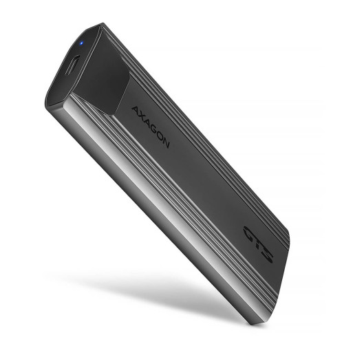 Външна кутия за диск AXAGON EEM2-GTS2, USB-C, 10Gbps, M.2 NVMe & SATA SSD Thin, Screwless