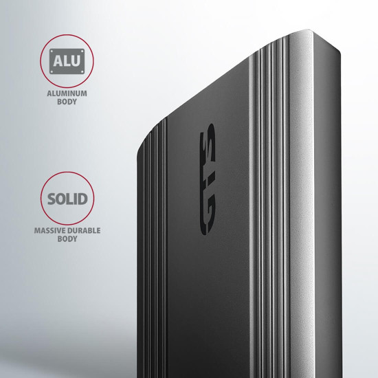 Външна кутия за диск AXAGON EEM2-GTS2, USB-C, 10Gbps, M.2 NVMe & SATA SSD Thin, Screwless