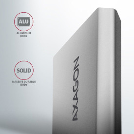 Външна кутия за диск AXAGON EEM2-UG2, USB-C, 10Gbps, M.2 NVMe SSD