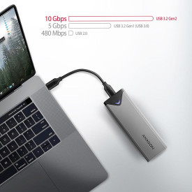 Външна кутия за диск AXAGON EEM2-UG2, USB-C, 10Gbps, M.2 NVMe SSD