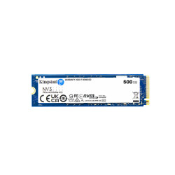 Вътрешен SSD диск KINGSTON 500GB NV3, M.2 2280, PCIe 4.0, 3D QLC