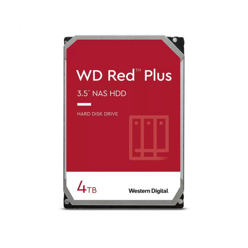 Вътрешен твърд диск WD Red Plus WD40EFPX, 4TB, 3.5 инча, SATA 6Gb/s