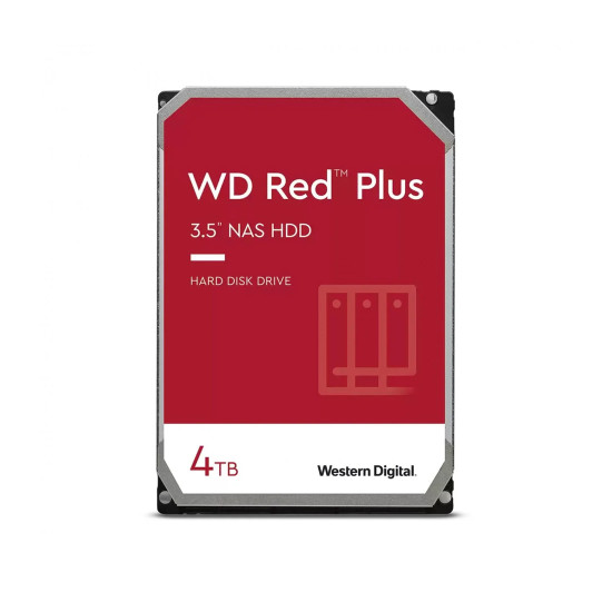 Вътрешен твърд диск WD Red Plus WD40EFPX, 4TB, 3.5 инча, SATA 6Gb/s