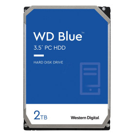 Вътрешен твърд диск Western Digital, 3.5 инча, 2 TB, 256 MB кеш, 7200 RPM, SATA 6 Gb/s, Blue
