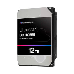 Вътрешен твърд диск Western Digital Ultrastar, DC HC555, 12 TB, 3.5 инча, 512 MB кеш, 7200 RPM, SATA, 512e SE, NP3
