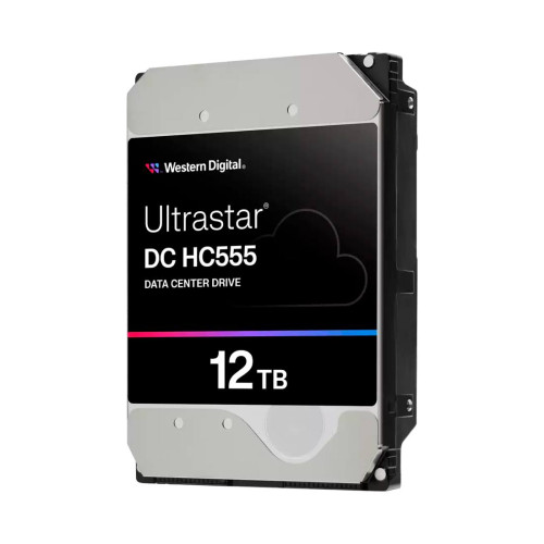 Вътрешен твърд диск Western Digital Ultrastar, DC HC555, 12 TB, 3.5 инча, 512 MB кеш, 7200 RPM, SATA, 512e SE, NP3