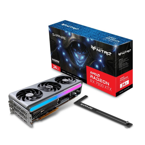 Видеокарта SAPPHIRE NITRO+ AMD Radeon RX 7900 XTX Vapor-X 24GB GDDR6, 384 bit, 2x DP, 2x HDMI