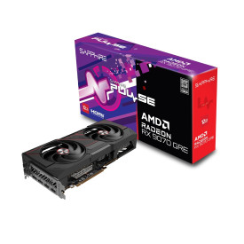 Видеокарта SAPPHIRE PULSE AMD Radeon RX 9070 GRE Gaming OC, 12 GB, 2 x HDMI, 2 x DisplayPort