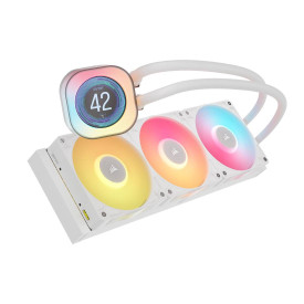 Водно охлаждане за процесор CORSAIR iCUE LINK TITAN 360 RX, 360mm, White